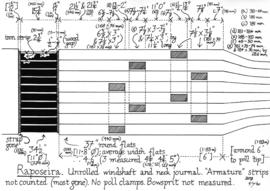 Detail of Raposeira tower mill windshaft, Algarve, Portugal