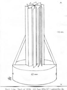 Leonardo da Vinci horizontal windmill design
