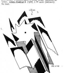 Leonardo da Vinci horizontal windmill rotor and guide vanes design