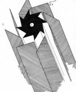 Leonardo da Vinci horizontal windmill rotor and guide vanes design