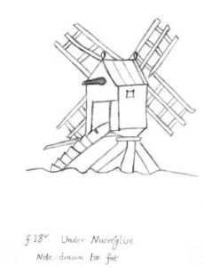 Medieval post mill, France