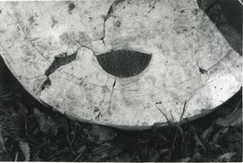 Corcoran balance box plate on french millstone, Moreton