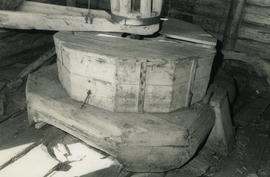 Stones and plinth in a toe mill in Pudasjärvi, North Bothnia