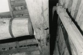 Crank and windshaft in a toe mill in Evijärvi, South Bothnia