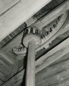 Brakewheel and wallower in a toe mill in Urjala, Häme