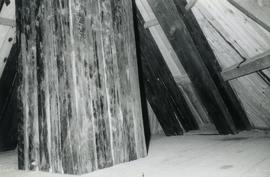 Post in roundhouse in a toe mill in Pernaja, Uusimaa