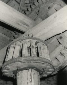 Brake wheel and wallower in Seinäjoki Museum mamsel mill, South Bothnia