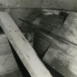 End of the windshaft in Lepaa mamsel mill in Tyrväntö, Häme