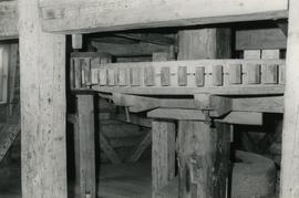 Great spur wheel and stone nut in Haukila Estate mamsel mill in Valkeaikoski, Tyrväntö, Häme