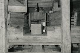 Stones and fan in the parish museum mamsel mill in Janakkala, Tavastland, Häme