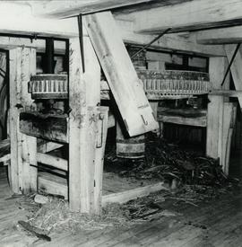 Bottom floor of Louhisaari Manor magpie mill in Askainen, Varsinais-Suomi