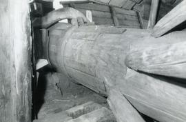 Neck bearing and journal in Vikelä Farm Mill in Ylöjärvi, Taivalpohja, Häme