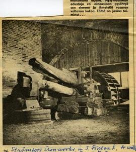 Water-powered sledgehammer at Strömfors ironworks in Ruotsinpyhtää, Uusimaa