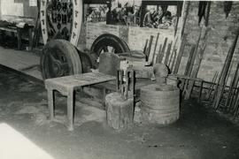 Small trip hammer at Ahlström Company's trip hammer forge, Strömfors ironworks in Ruotsinpyhtää, Uus