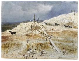 Photograph of "Brighton railway under construction"