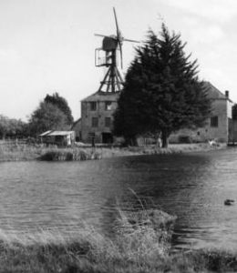 View across the millpond, Hackett's Mill, West Ashling