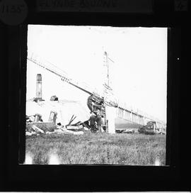 Wreckage after collapse, Glyndebourne Mill, Ringmer