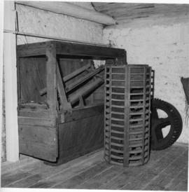 Bolter, wire machine reel and unidentified gearing , smock mill, West Blatchington