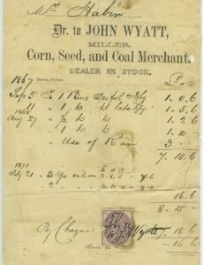 Billhead of John Wyatt, Nutbourne