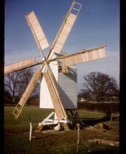 Model post mill as completed