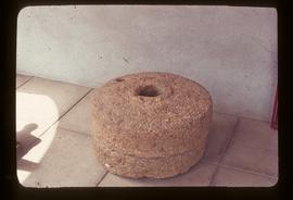 Preserved quern in museum