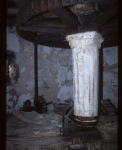 View inside combined wind- and watermill