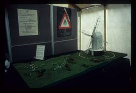 Model post mill in exhibition