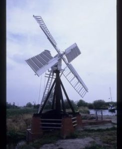 Clayrack Mill, Ludham, restored with sails
