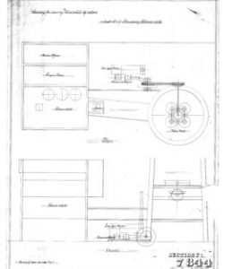 Gearing for driving windmill by steam, Kelsale Mills