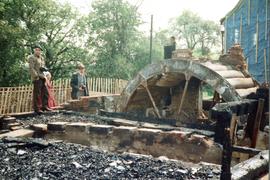 Remnants of waterwheel, watermill, Great Bardfield