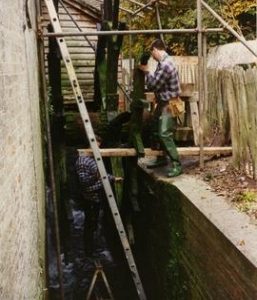 Another section removed, Mapledurham Mill, Mapledurham