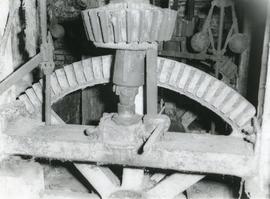 Pit wheel and wallower, watermill, Kersey