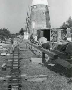 Stock with clamps, tower mill, Thelnetham