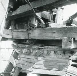 Top of cap under Restoration, Baker Street Mill, Orsett
