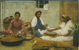 Peasants grinding corn in Jerusalem