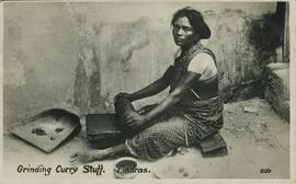 Grinding curry stuff in Madras
