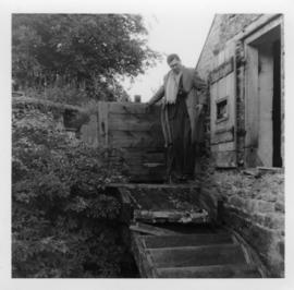 Photographer outside Coulton mill