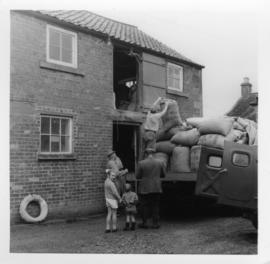 Howkeld Mill, men at work