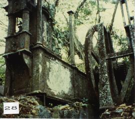 Photograph of the beam engine at Franklyn Mill, Tobago