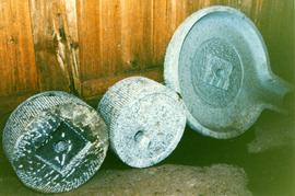 Photograph of Chinese millstones