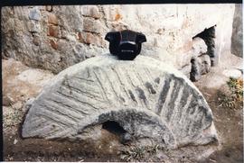 Photograph of a Chinese millstone