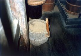 Photograph of a Japanese quernstone