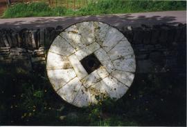 Photograph of a burrstone, Elphin watermill, Roscommon, Ireland