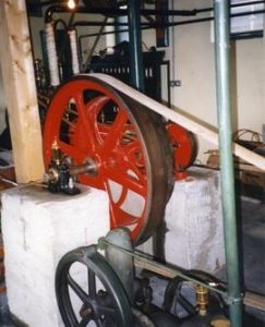 Photograph of a steam grinding mill, Croom Mill Museum, Limerick, Ireland