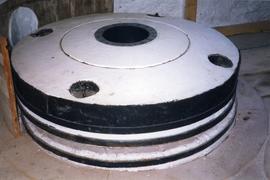 Photograph of the runner and bedstone, Craanford Watermill, Wexford, Ireland