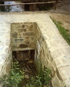 Photograph of the tailrace for the horizontal watermill, Ferrycarrig, Wexford, Ireland