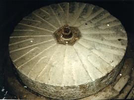 Photograph of a millstone, Compagnes Drift Mill, Botrivier, Cape Province, South Africa