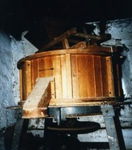 Photograph of a millstone casing, Boland Museum, Worcester, South Africa