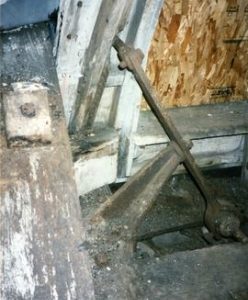 Photograph of internal structure of a windmill