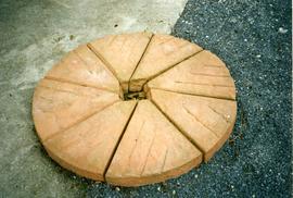 Photograph of a Garden Centre millstone